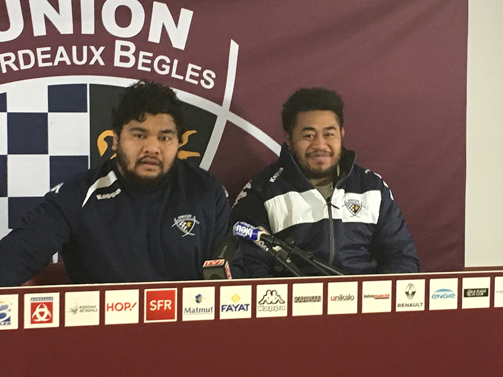 Sébastien Taofifenua & Ole Avei en conférence de presse